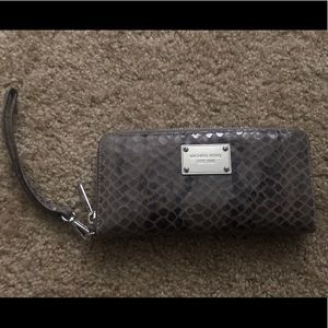 Michael Kors Crocodile Embossed Leather Wallet